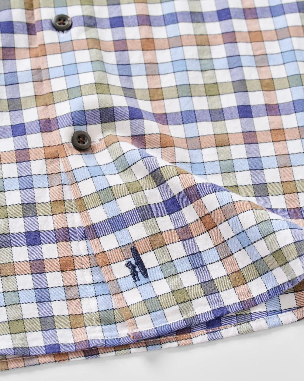 Johnnie-O Sport Shirts Cedar Check Performance Flannel Button Down Shirt