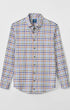 Johnnie-O Sport Shirts Cedar Check Performance Flannel Button Down Shirt