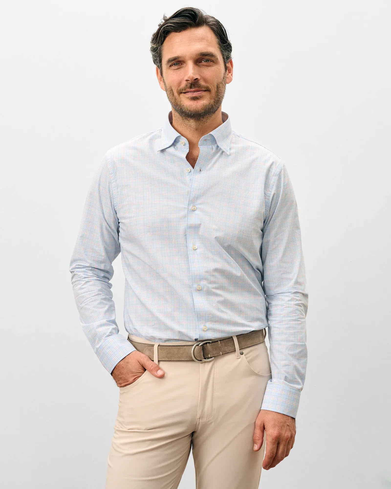 Johnnie-O Sport Shirts Chadwick Top Shelf Button Down Shirt in Maliblu