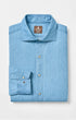 Johnnie-O Sport Shirts Chambray Snap Top Shelf Button Down