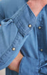Johnnie-O Sport Shirts Chambray Snap Top Shelf Button Down