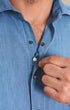 Johnnie-O Sport Shirts Chambray Snap Top Shelf Button Down