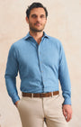Johnnie-O Sport Shirts Chambray Snap Top Shelf Button Down