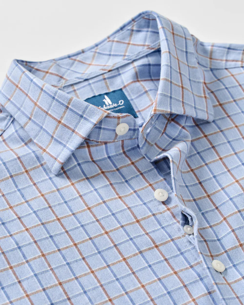 Johnnie-O Sport Shirts Chestnut Pane Natural Performance Button Down Shirt