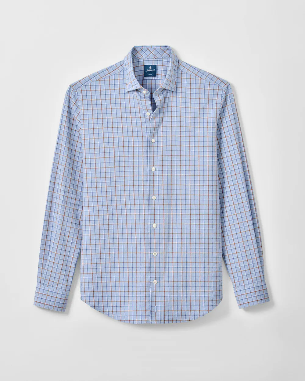 Johnnie-O Sport Shirts Chestnut Pane Natural Performance Button Down Shirt