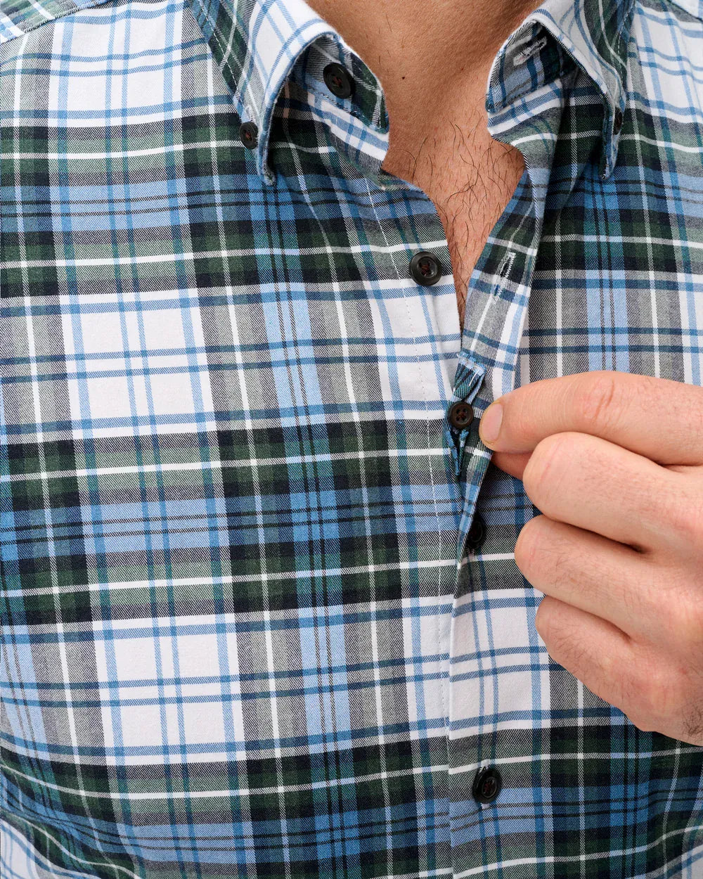 Johnnie-O Sport Shirts Chimney Rock Tartan Performance Flannel Button Down Shirt