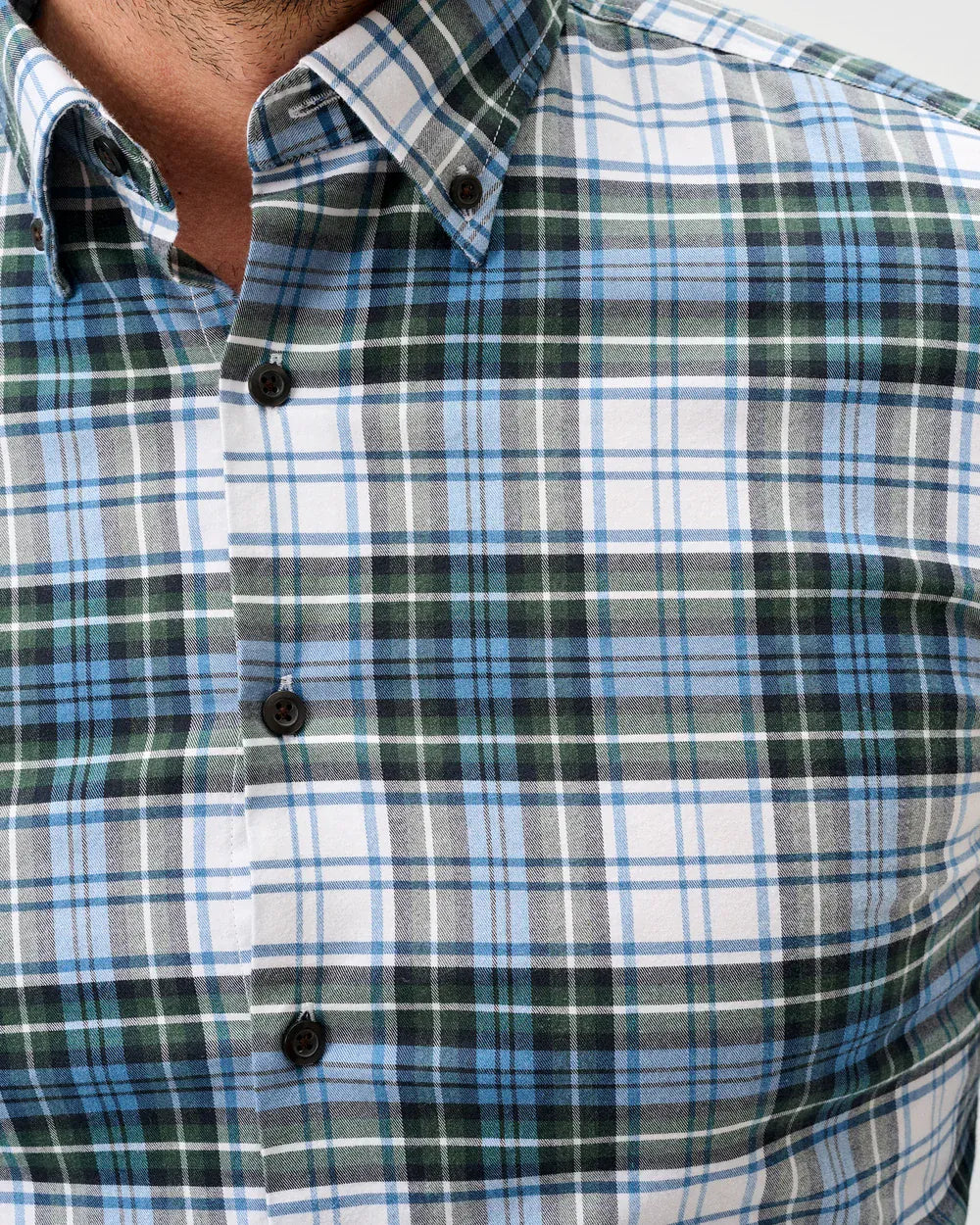Johnnie-O Sport Shirts Chimney Rock Tartan Performance Flannel Button Down Shirt