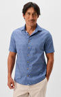 Johnnie-O Sport Shirts Cotton Blend Short Sleeve Button Down Shirt