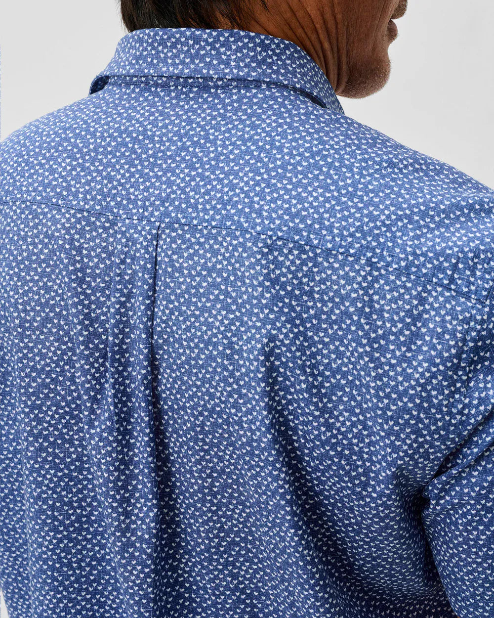 Johnnie-O Sport Shirts Cotton Blend Short Sleeve Button Down Shirt