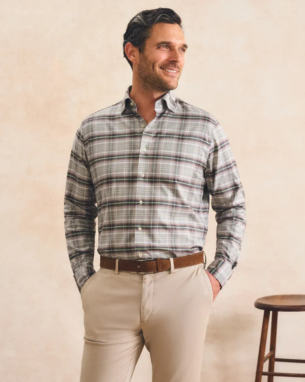 Johnnie-O Sport Shirts Cypress Plaid Top Shelf Button Down Shirt
