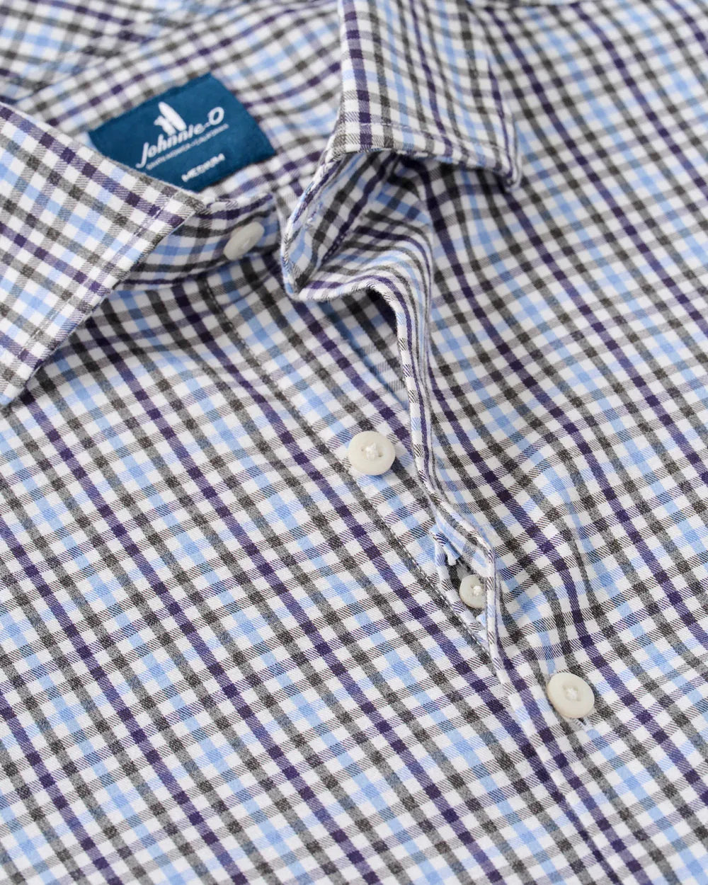 Johnnie-O Sport Shirts Highland Pane Natural Performance Button Down Shirt