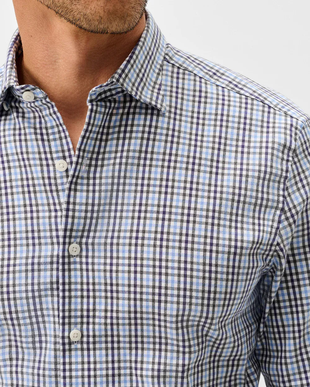 Johnnie-O Sport Shirts Highland Pane Natural Performance Button Down Shirt
