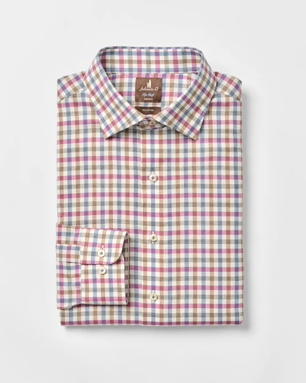 Johnnie-O Sport Shirts Merced Check Top Shelf Cotton Button Down Shirt