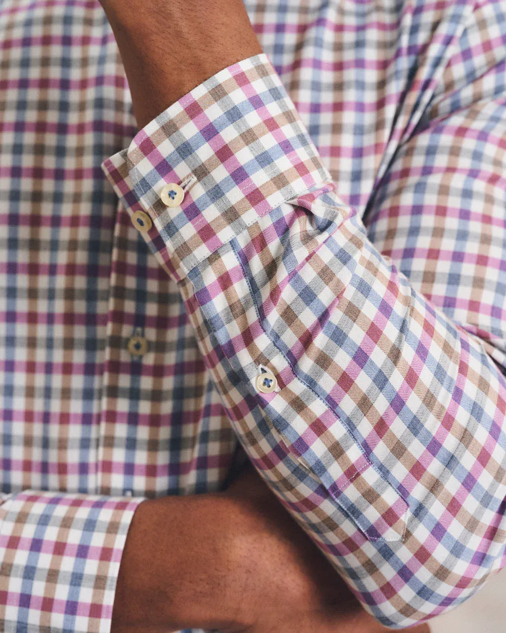 Johnnie-O Sport Shirts Merced Check Top Shelf Cotton Button Down Shirt