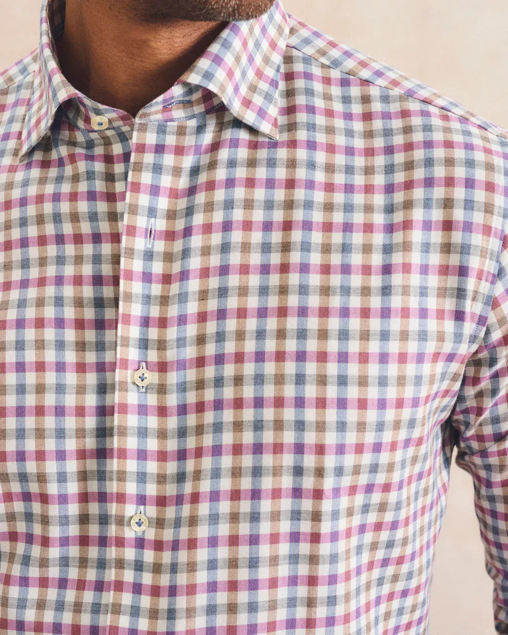 Johnnie-O Sport Shirts Merced Check Top Shelf Cotton Button Down Shirt