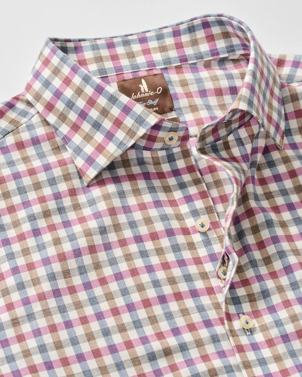 Johnnie-O Sport Shirts Merced Check Top Shelf Cotton Button Down Shirt