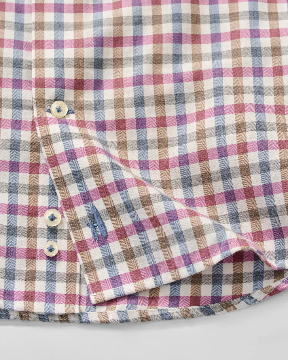 Johnnie-O Sport Shirts Merced Check Top Shelf Cotton Button Down Shirt