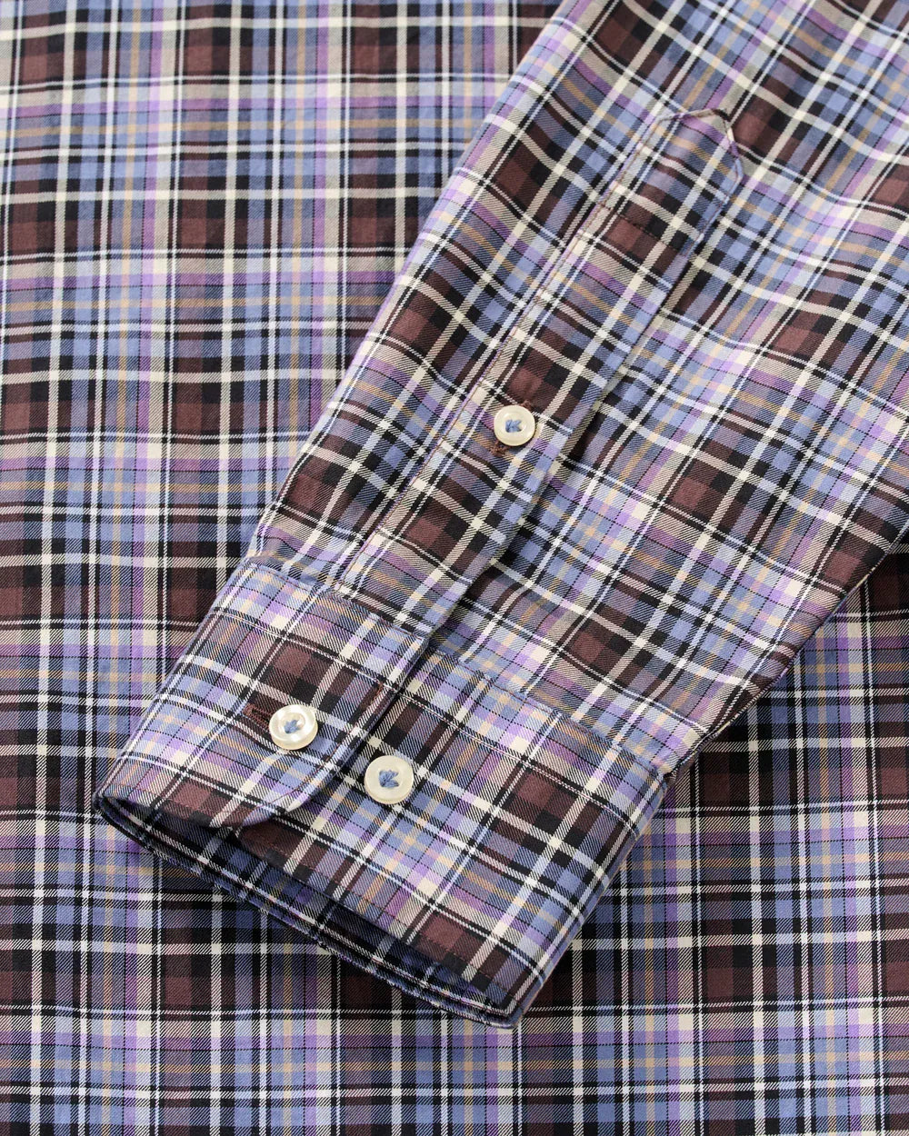 Johnnie-O Sport Shirts Merced Multi Check Top Shelf Cotton Button Down Shirt