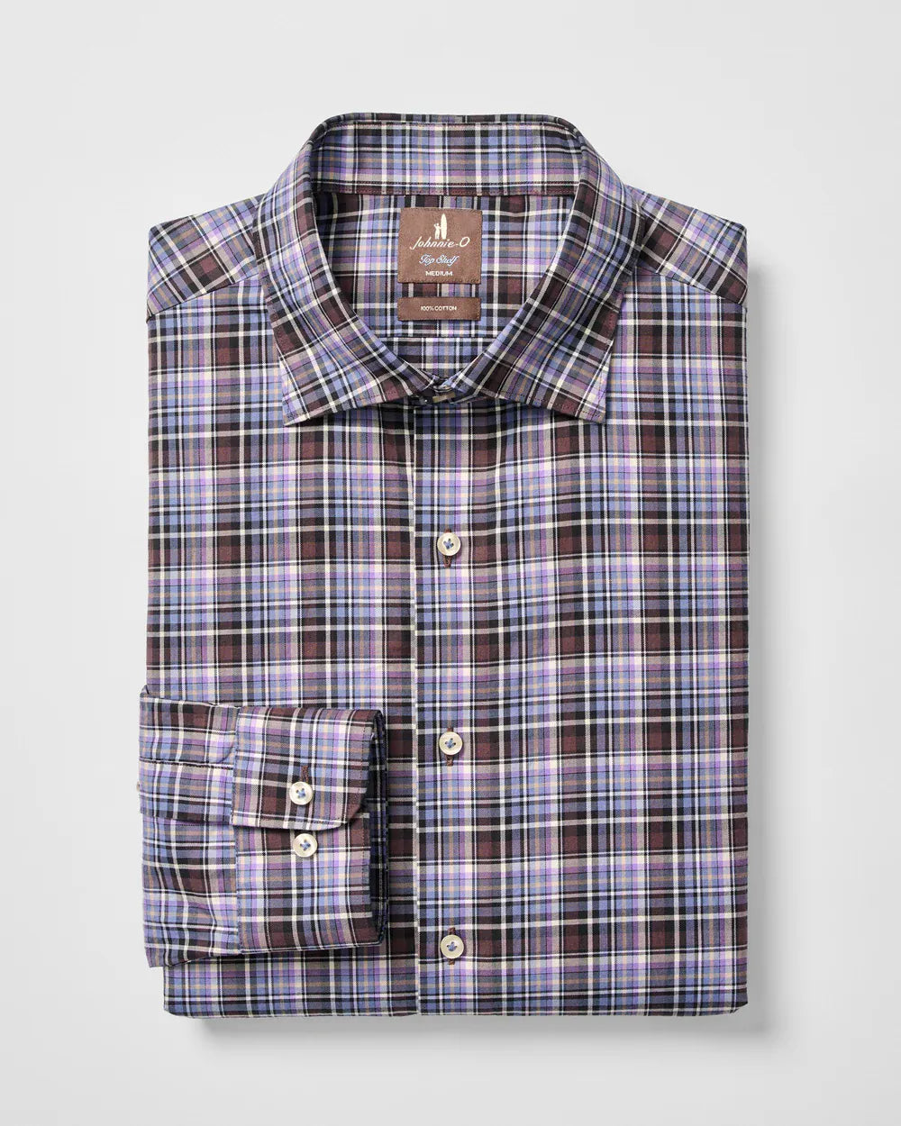Johnnie-O Sport Shirts Merced Multi Check Top Shelf Cotton Button Down Shirt