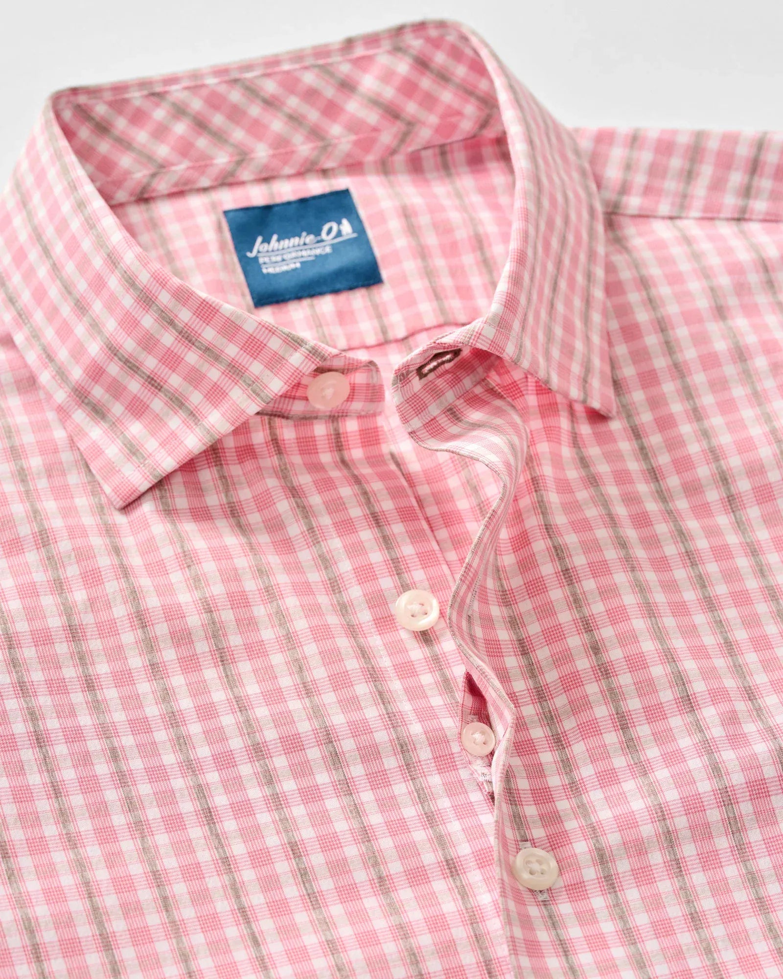 Johnnie-O Sport Shirts Morse Everyday Performance Button Down Shirt in Petal