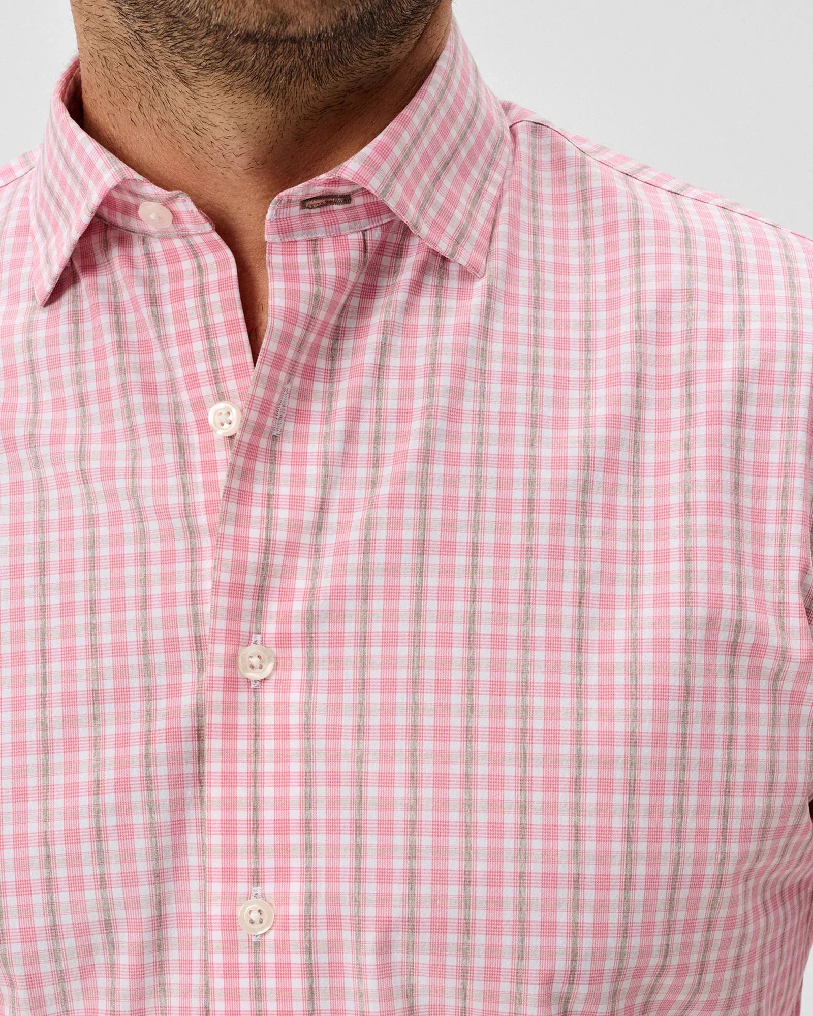 Johnnie-O Sport Shirts Morse Everyday Performance Button Down Shirt in Petal