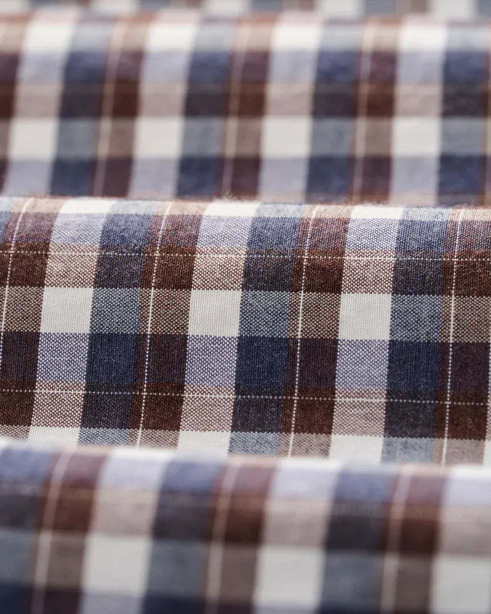 Johnnie-O Sport Shirts Oak Bluffs Plaid Natural Performance Button Down Shirt