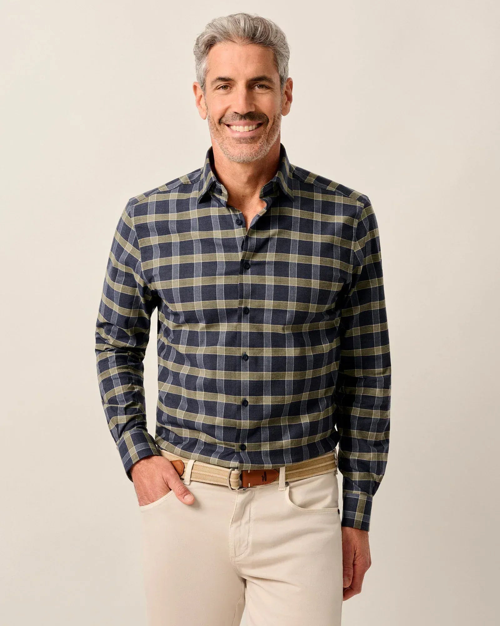 Johnnie-O Sport Shirts Performance Flannel Button Down Shirt - Daylynn