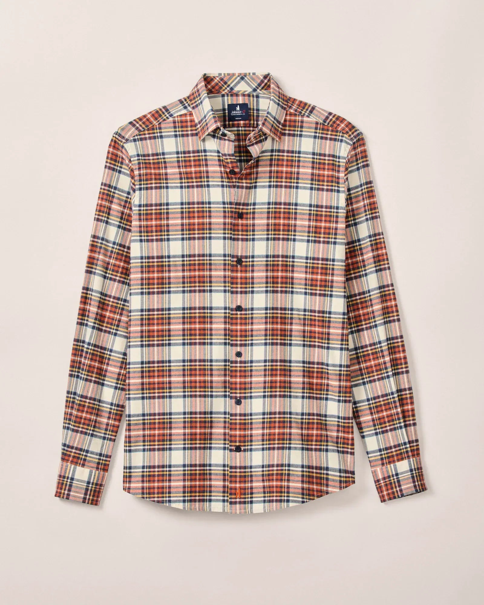 Johnnie-O Sport Shirts Performance Flannel Button Down Shirt - Knick