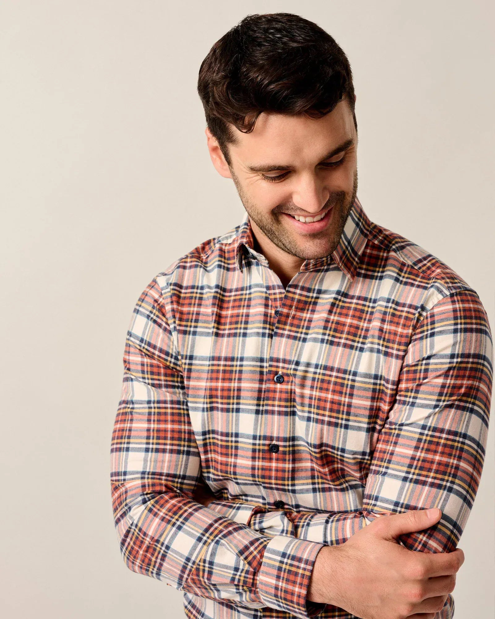 Johnnie-O Sport Shirts Performance Flannel Button Down Shirt - Knick