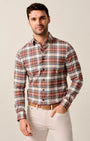 Johnnie-O Sport Shirts Performance Flannel Button Down Shirt - Knick