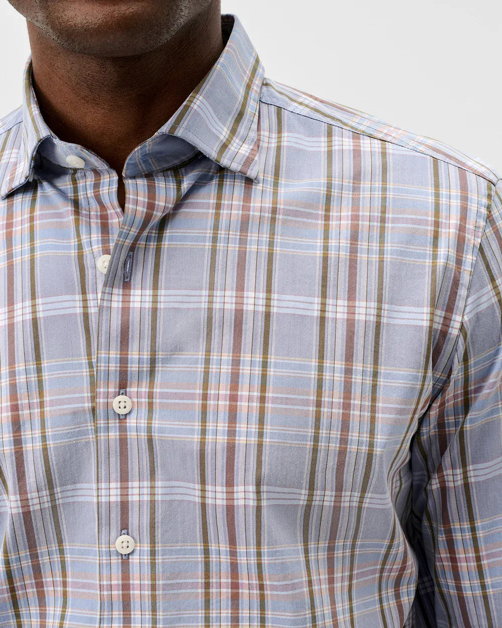 Johnnie-O Sport Shirts Potomac Plaid Natural Performance Button Down Shirt