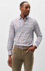 Johnnie-O Sport Shirts Potomac Plaid Natural Performance Button Down Shirt