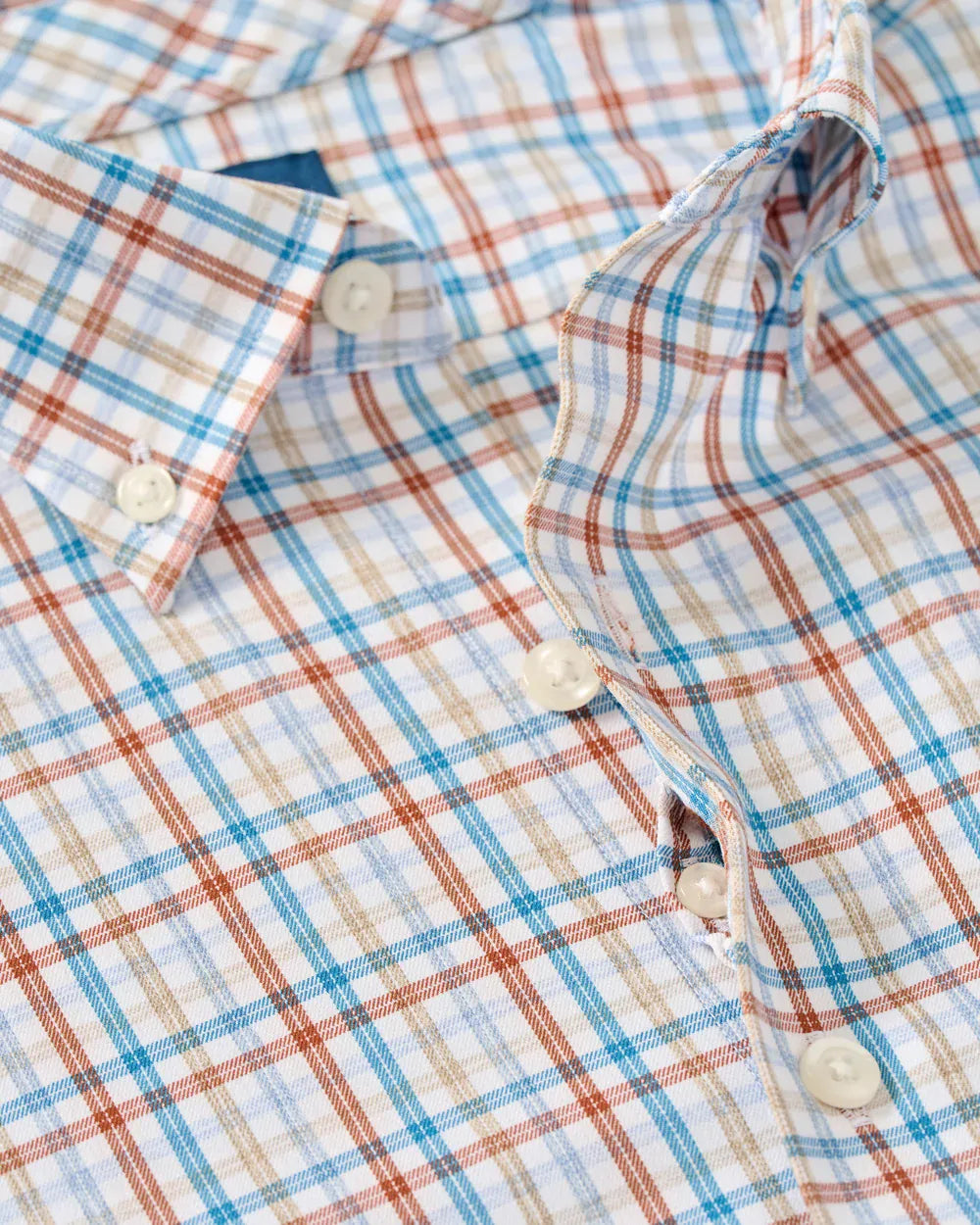 Johnnie-O Sport Shirts Redwood Check Everyday Performance Button Down Shirt