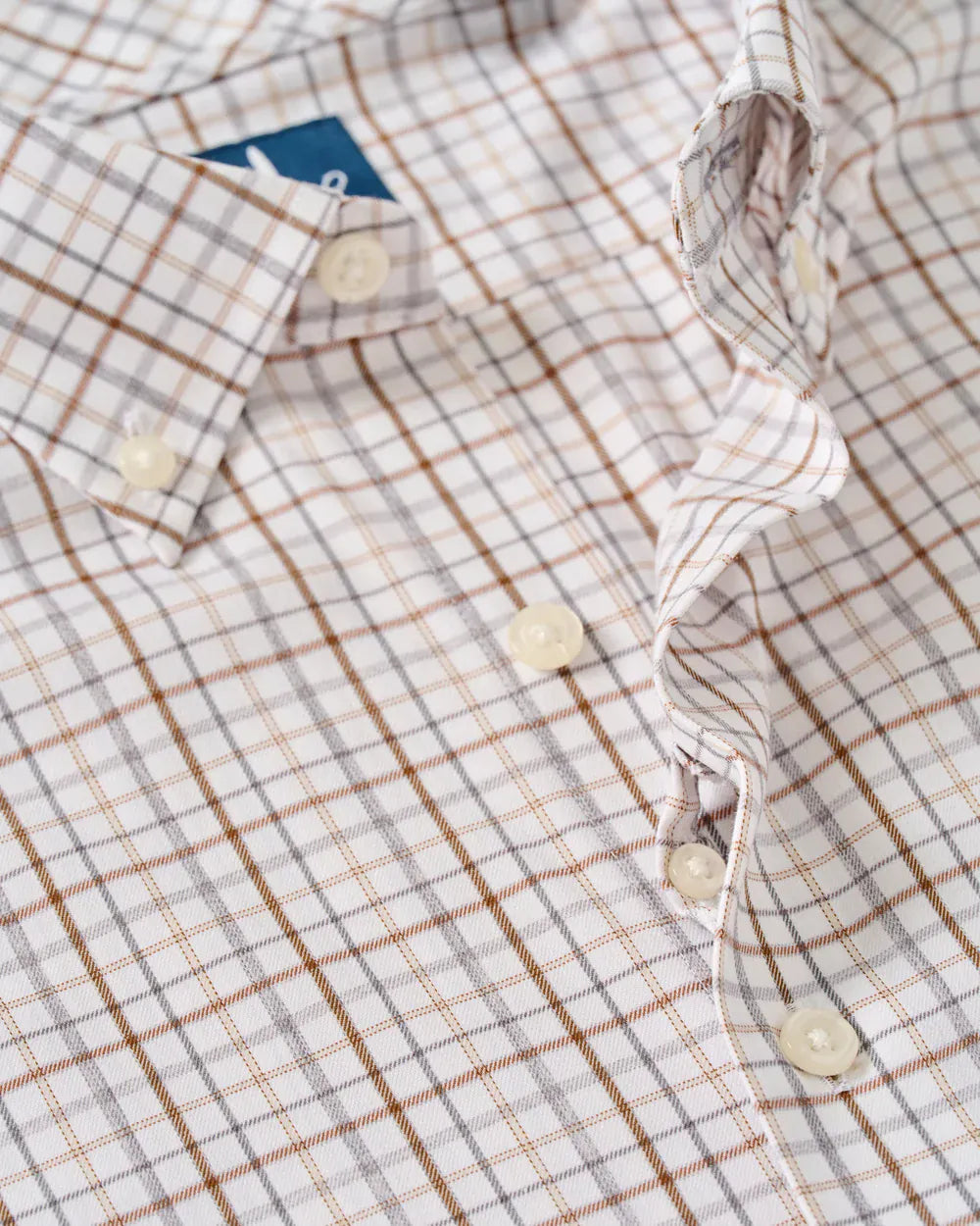 Johnnie-O Sport Shirts Sandlewood Pane Everyday Performance Button Down Shirt