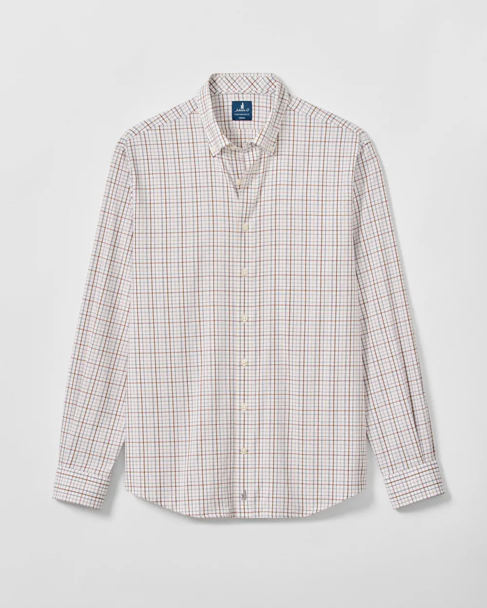 Johnnie-O Sport Shirts Sandlewood Pane Everyday Performance Button Down Shirt