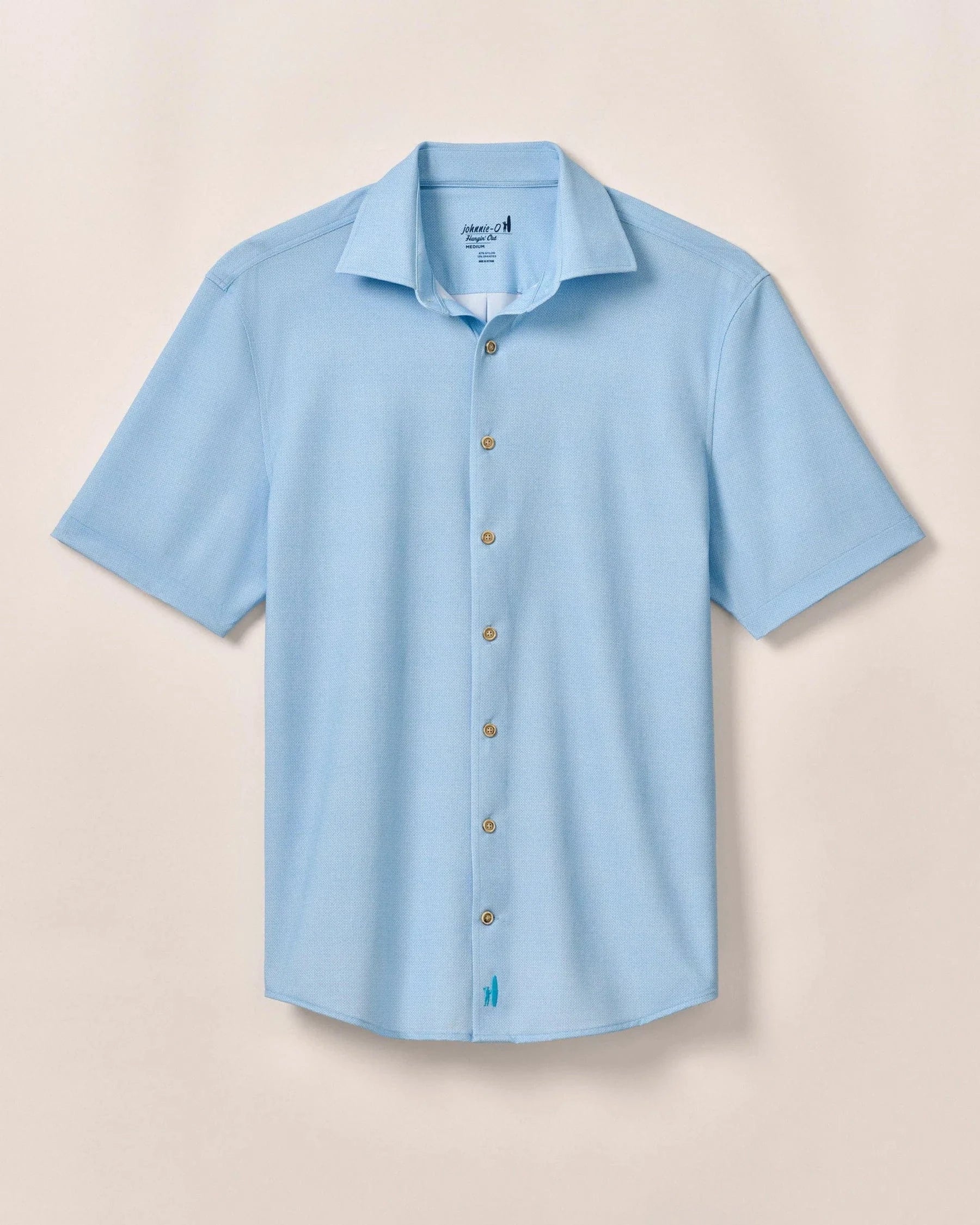 Johnnie O Sport Shirts Spielman Knit Button Down Shirt - Tarpon