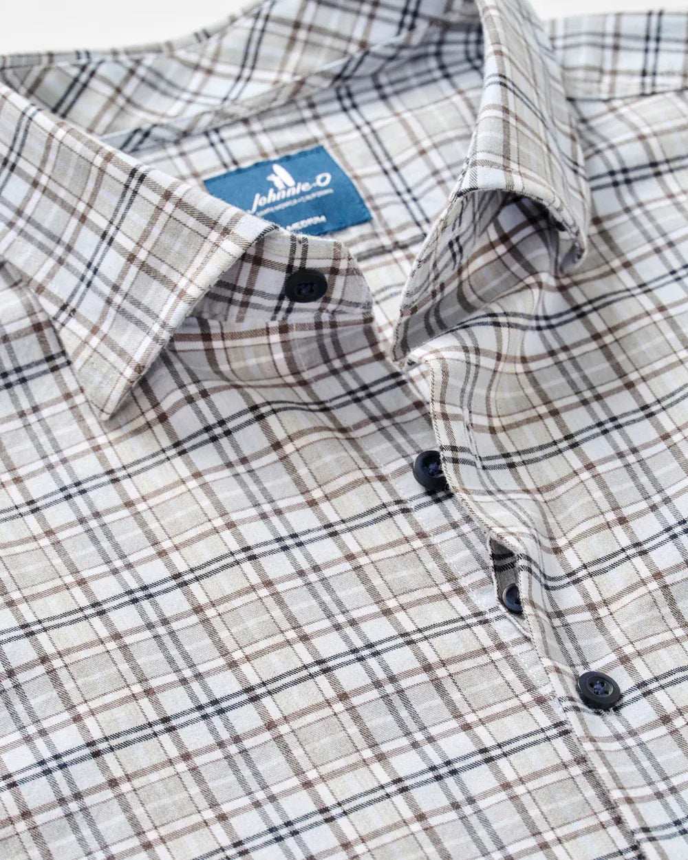 Johnnie-O Sport Shirts Tahoe Plaid Performance Flannel Button Down Shirt
