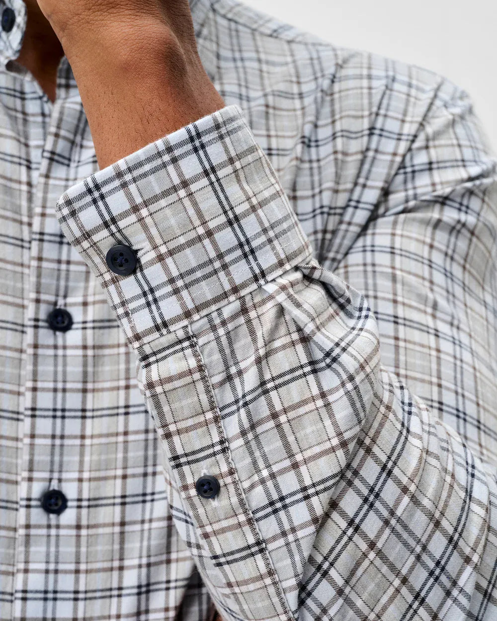 Johnnie-O Sport Shirts Tahoe Plaid Performance Flannel Button Down Shirt