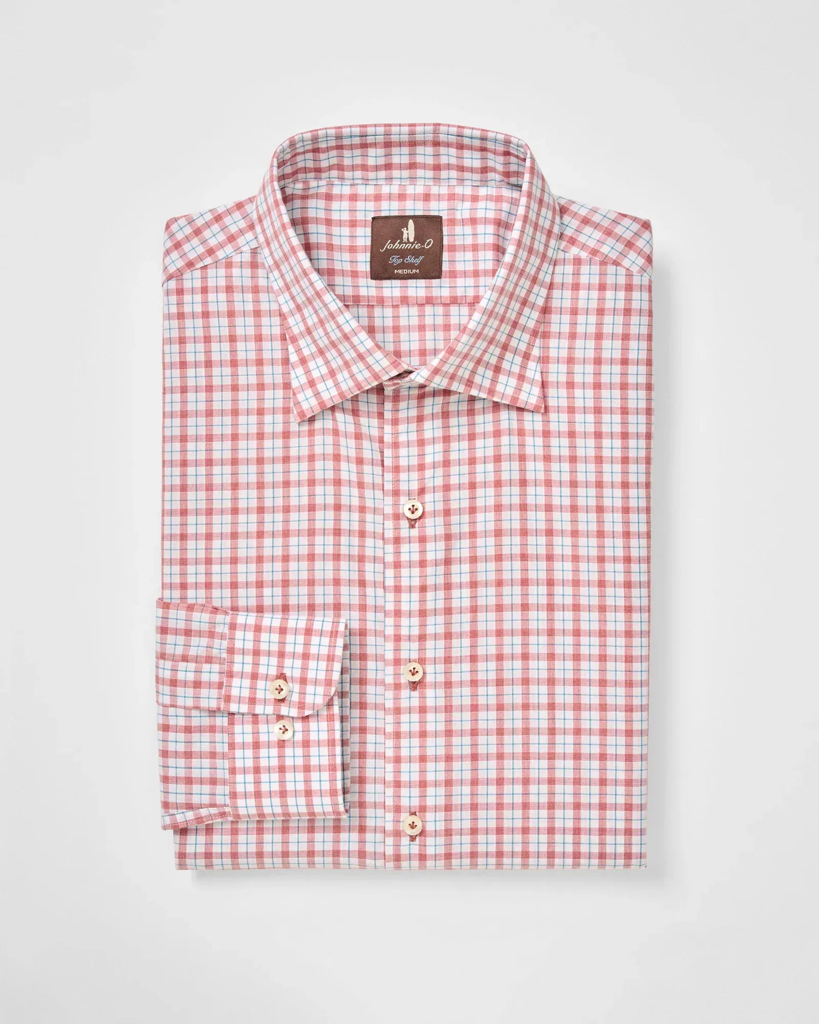 Johnnie-O Sport Shirts Trauber Top Shelf Button Down Shirt in Malibu Red