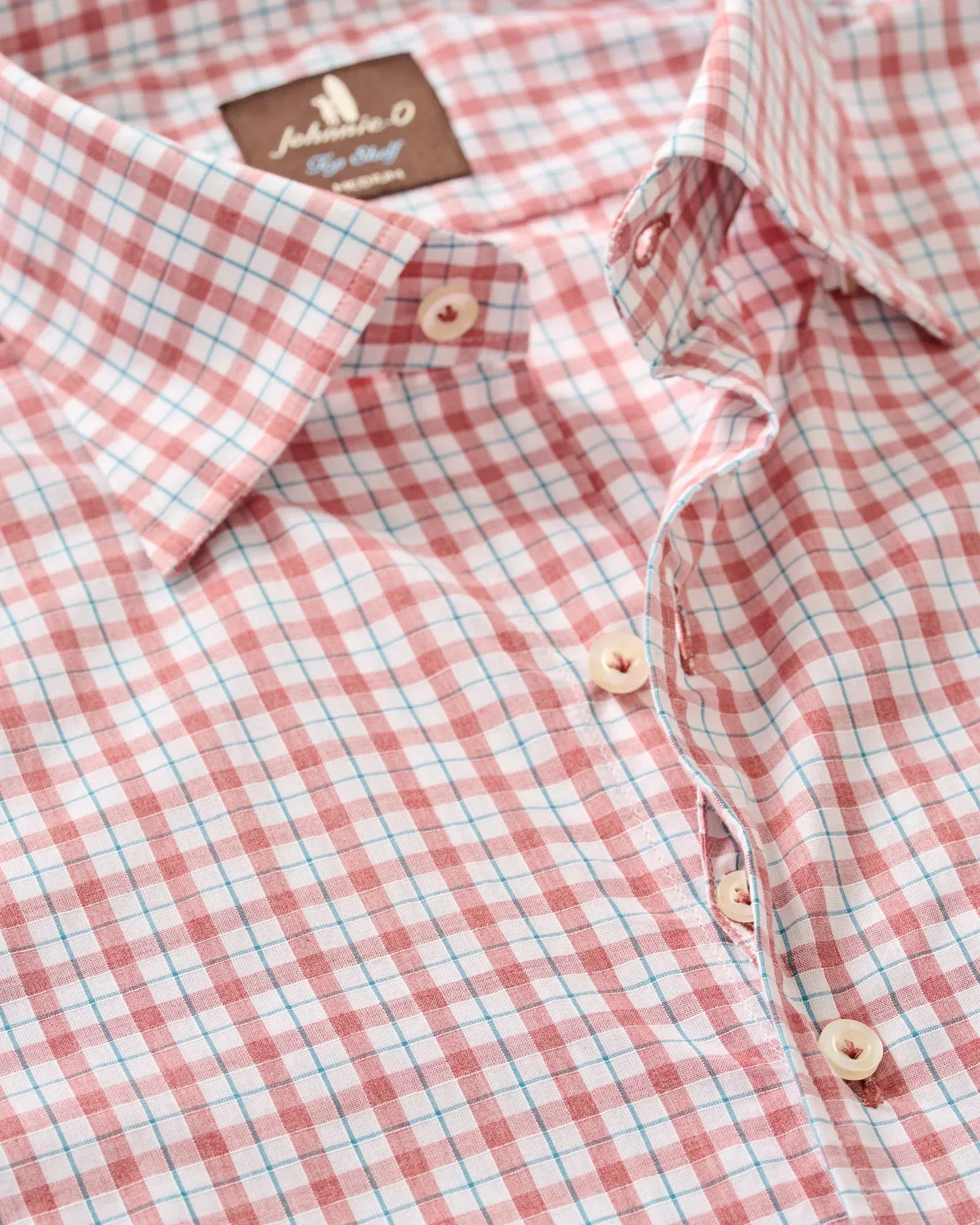 Johnnie-O Sport Shirts Trauber Top Shelf Button Down Shirt in Malibu Red