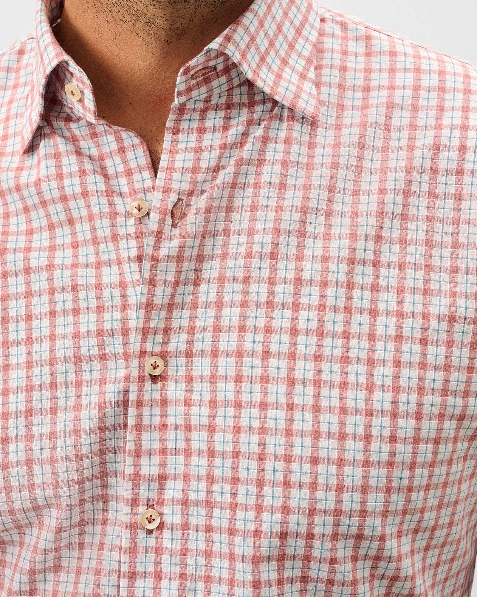 Johnnie-O Sport Shirts Trauber Top Shelf Button Down Shirt in Malibu Red