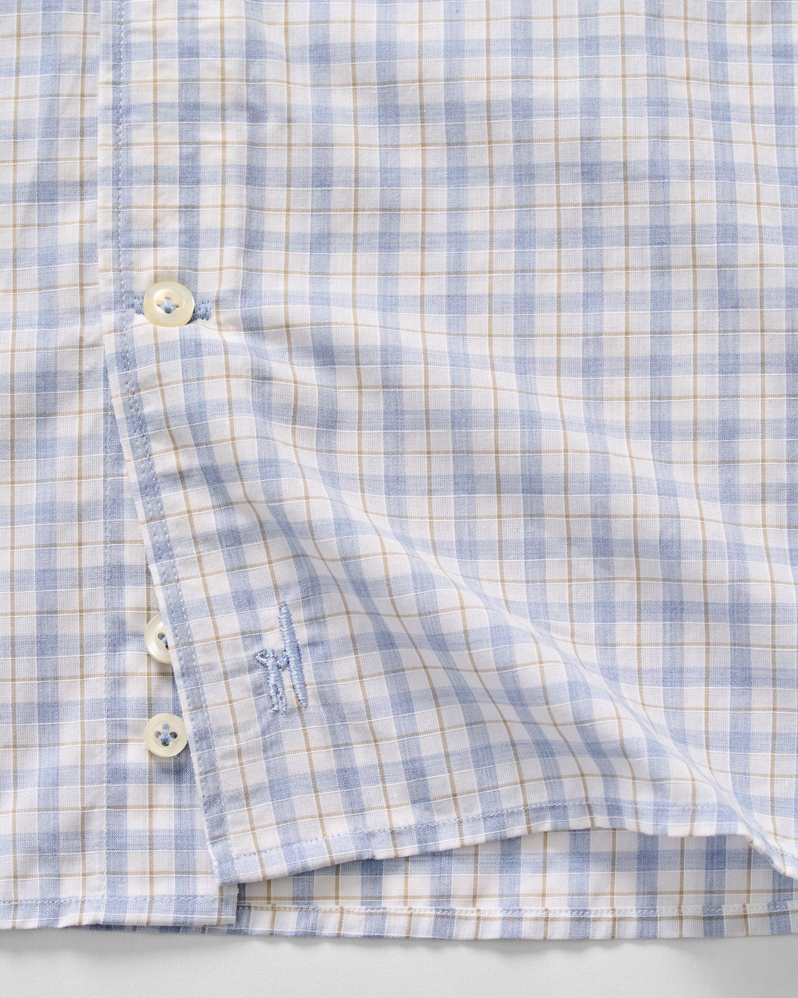 Johnnie-O Sport Shirts Trauber Top Shelf Button Down Shirt in Mid Blue