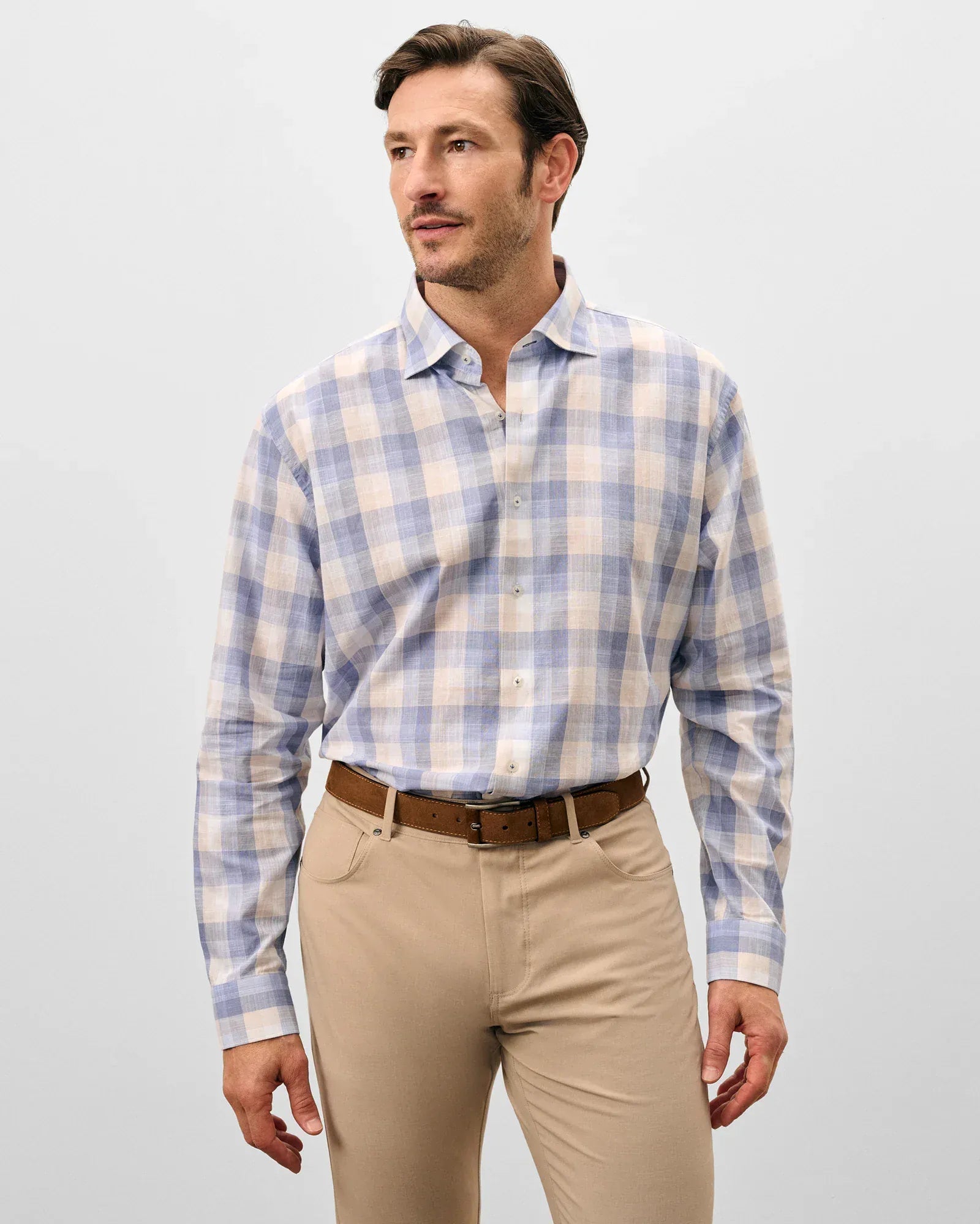 Johnnie-O Sport Shirts Umstead Top Shelf Button Down Shirt in Wake