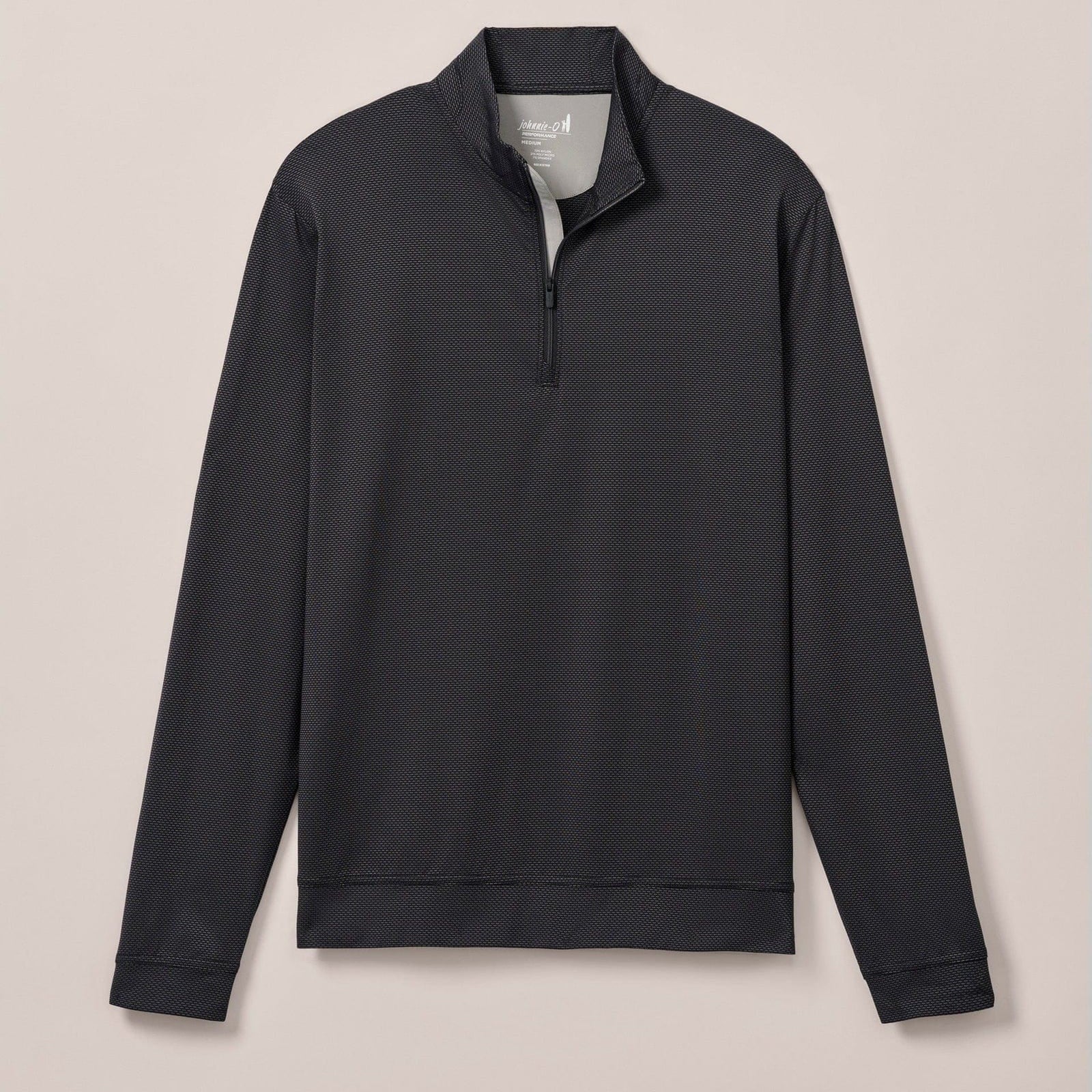 Johnnie-O Sweaters Black Seal / S Jamie Jacquard Stretch 1/4-Zip Pullover