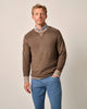 Johnnie O Sweaters Burgess Garment-Dyed Crewneck Sweater - Maple