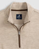 Johnnie O Sweaters Carlson Merino 1/4 Zip Pullover- Flax
