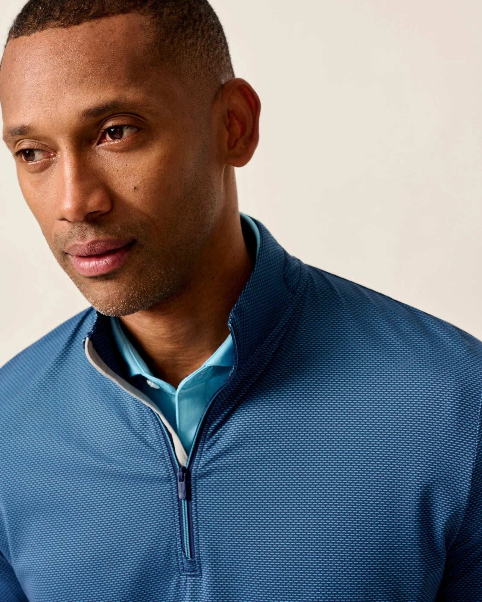 Johnnie-O Sweaters Jamie Jacquard Stretch 1/4-Zip Pullover