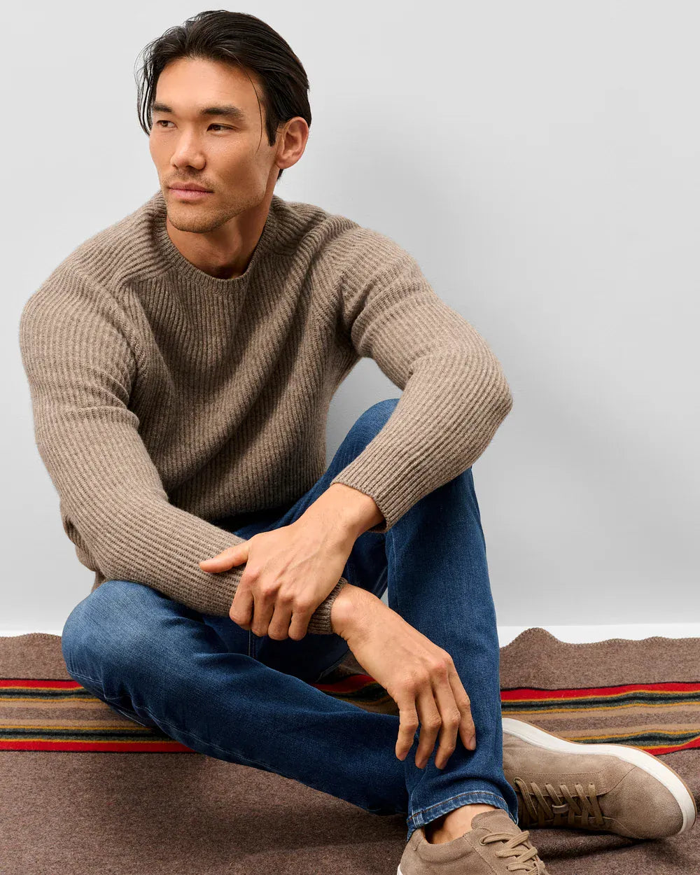 Johnnie-O Sweaters Merino Yak Rib Crew