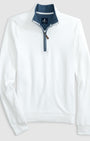 Johnnie O Sweaters Sully 1/4 Zip Pullover- White