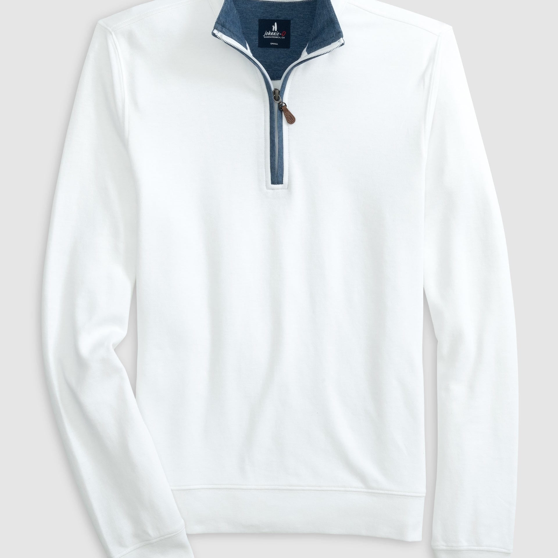 Johnnie O Sweaters Sully 1/4 Zip Pullover- White